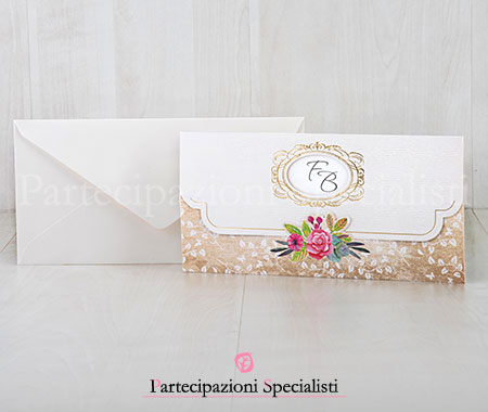 Partecipazione Elegante Boho Chic