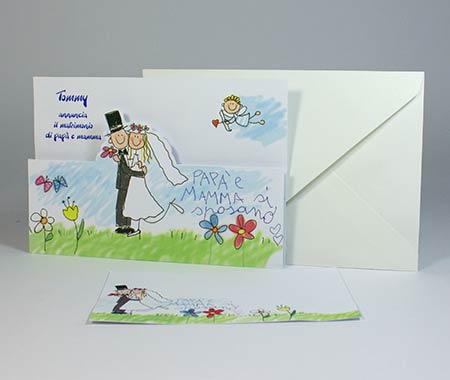 Partecipazioni con disegno del Figlio