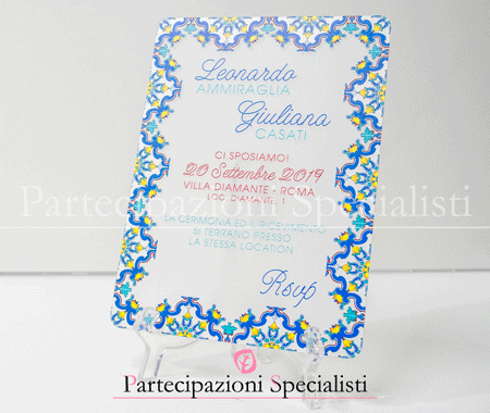 Annunci Matrimonio in Plexiglass Trasparenti