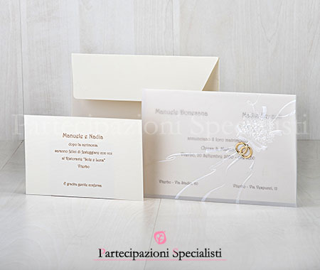 Partecipazione Raffinata con Carta Velina