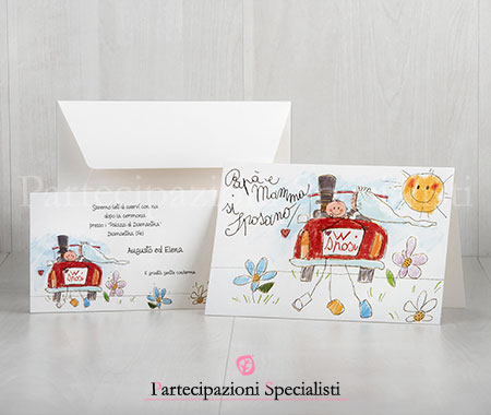 Partecipazioni stile disegno Bambino