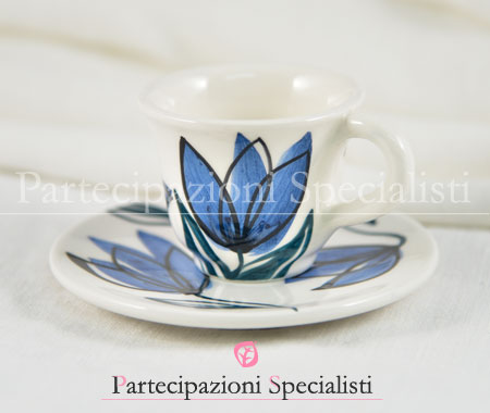 Bomboniere matrimonio con tulipano blu