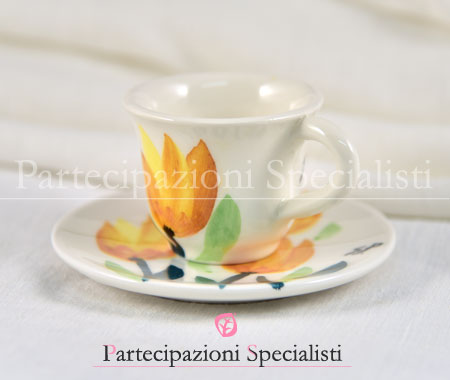 Bomboniere matrimonio con tulipano giallo