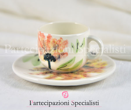 Bomboniere matrimonio con mimosa gialla