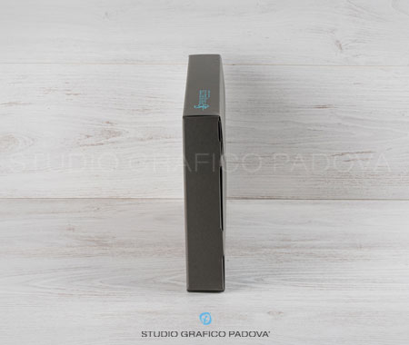 foto Box Raccoglitori Eleganti Grigio Antracite e Tiffany
