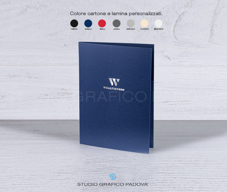 Cartelline Professionali Personalizzabili, colore Blu di Prussia