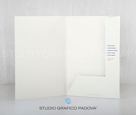 Cartelline Personalizzate Bianche con Dorso da 5mm
