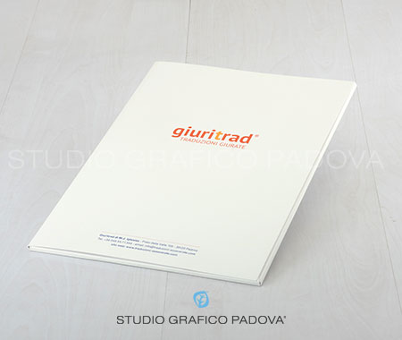 Cartelline Personalizzate Bianche con Dorso da 5mm