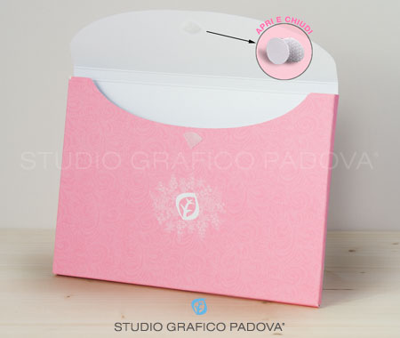 Cartelline dorso 1cm, chiusa Velcro, Personalizzabili