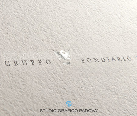 Cartelle personalizzate cartoncino color Avorio, logo laminato