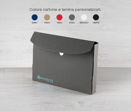 foto Box Raccoglitori Eleganti Grigio Antracite e Tiffany
