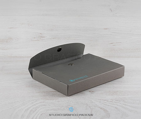 foto Box Raccoglitori Eleganti Grigio Antracite e Tiffany