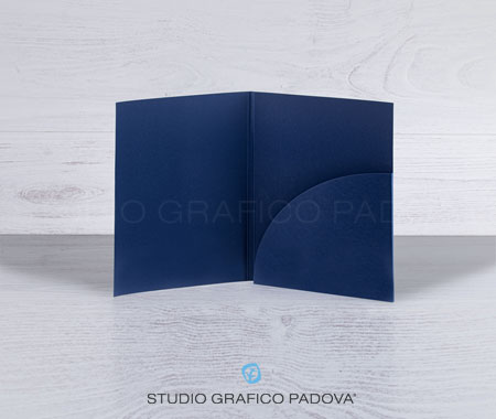 Cartelline Professionali Personalizzabili, colore Blu di Prussia